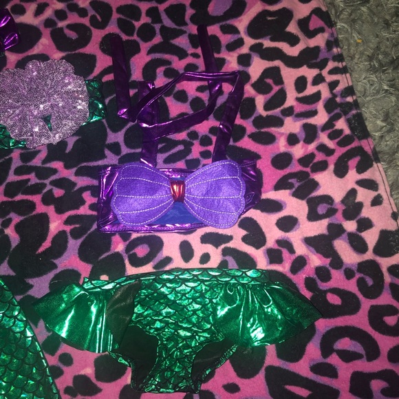 Mermaid swim set and pants with 3 bows - Picture 3 of 5